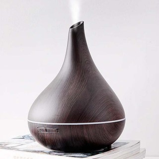 Aroma Diffuser Balans - 400ml geurverspreider en luchtbevochtiger - Donkerbruin