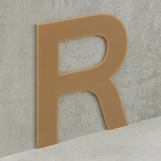 Kleurstaal - 3mm pastel bruin (acrylaat)