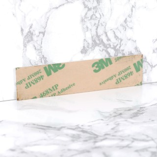 Zelfklevend wit naamplaatje