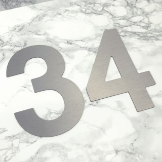 RVS Huisnummer 20 cm