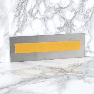 Zelfklevend RVS Naambordje met gravering 15 x 5 cm