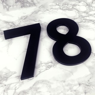 Groot Zwart Huisnummer 50 cm (XXL Formaat)