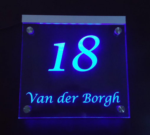 logboek Egyptische wasserette Naambord met LED verlichting 50 x 30 cm (goedkoop)